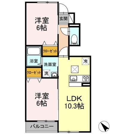 セレナオモダカの物件間取画像